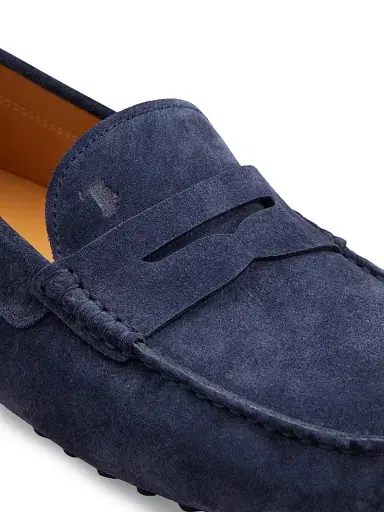Tod's Men's Mocassino Gommino Suede Driving Loafers - Blue - Size 11 | Thumbnail 6