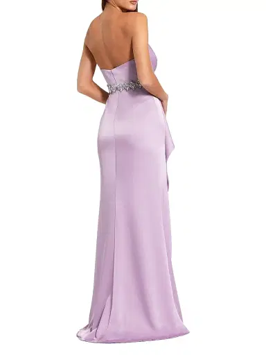 Mac Duggal Women's Prom Embellished Satin Gown - Lilac - Size 12 | Thumbnail 2 Mac Duggal Women's Prom Embellished Satin Gown - Lilac - Size 12 | Thumbnail 2