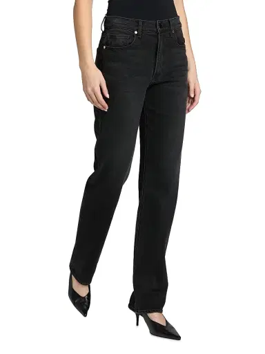 Veronica Beard Women's Harley Denim Mid-Rise Straight-Leg Jeans | Thumbnail 4