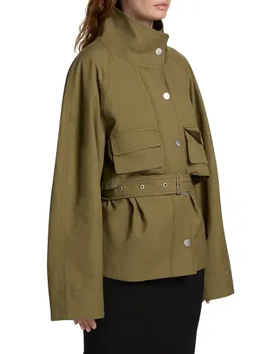 3.1 Phillip Lim Women's Twill Belted Utility Jacket | Thumbnail 4 3.1 Phillip Lim Women's Twill Belted Utility Jacket | Thumbnail 4