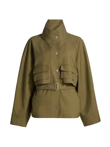 3.1 Phillip Lim Women's Twill Belted Utility Jacket | Thumbnail 1 3.1 Phillip Lim Women's Twill Belted Utility Jacket | Thumbnail 1