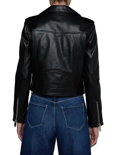 L'Agence Women's Blakely Leather Biker Jacket | Thumbnail 5 L'Agence Women's Blakely Leather Biker Jacket | Thumbnail 5