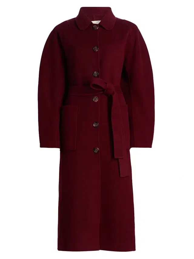 Ulla Johnson Women's Lisbeth Wool-Cashmere Coat - Claret