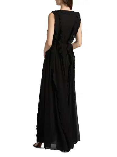 Ulla Johnson Women's Aida Silk Cascading Ruffle Gown | Thumbnail 5