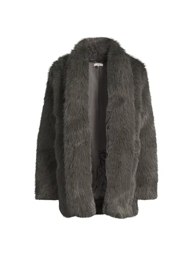 Et Ochs Women's Cooper Pelted Coat - Charcoal