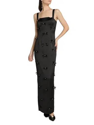 As It May Women's Amora Embellished Bow Satin Gown | Thumbnail 3 As It May Women's Amora Embellished Bow Satin Gown | Thumbnail 3