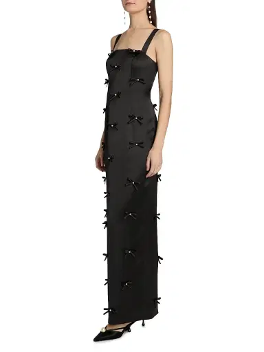 As It May Women's Amora Embellished Bow Satin Gown | Thumbnail 4 As It May Women's Amora Embellished Bow Satin Gown | Thumbnail 4