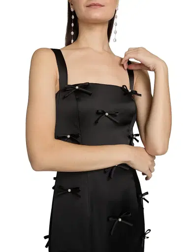 As It May Women's Amora Embellished Bow Satin Gown | Thumbnail 6 As It May Women's Amora Embellished Bow Satin Gown | Thumbnail 6