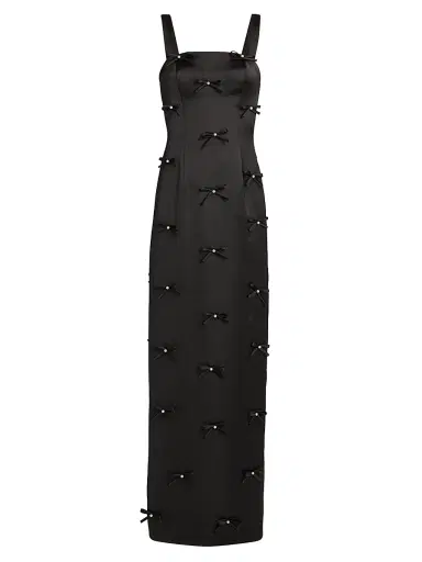 As It May Women's Amora Embellished Bow Satin Gown | Thumbnail 1 As It May Women's Amora Embellished Bow Satin Gown | Thumbnail 1