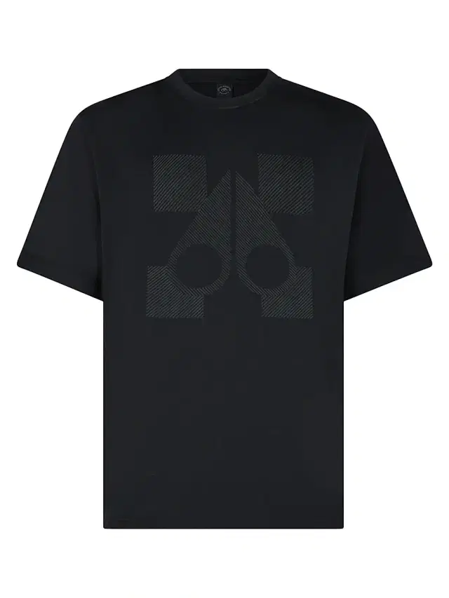 Moose Knuckles Men's Tees Finchley Cotton Logo-Graphic T-Shirt - Black