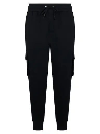 Moose Knuckles Men's Icon Sportswear Hartsfield Cotton Cargo Joggers - Black | Thumbnail 1