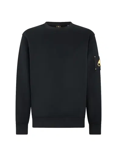 Moose Knuckles Men's Interlock Sportswear Snyder Cotton Regular-Fit Sweatshirt - Black | Thumbnail 1