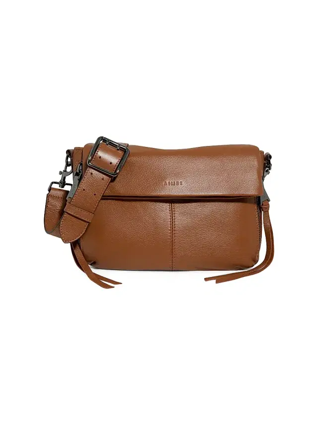 Women's Bali Leather Crossbody Bag - Chestnut