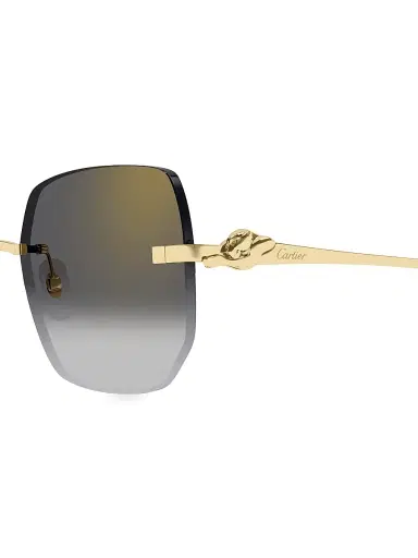 Cartier Women's Panthère Classic 57MM Square Sunglasses | Thumbnail 4