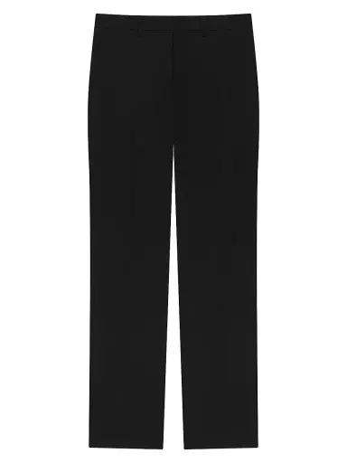 Givenchy Men's Straight Leg Tailored Trousers in Wool - Black - Size 40 | Thumbnail 1