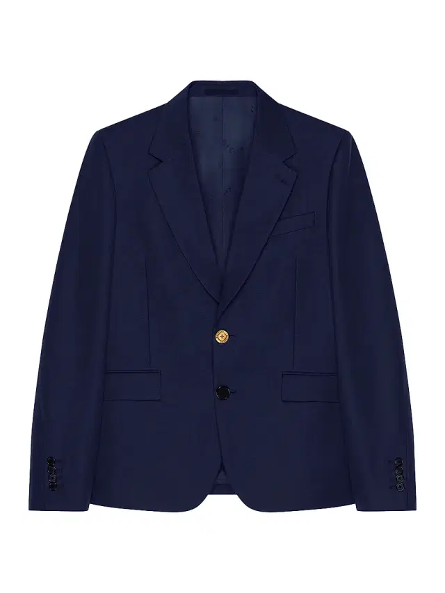 Givenchy Men's Single-Breasted Blazer in Wool and Mohair - Navy