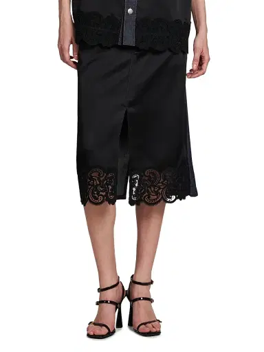 Stella McCartney Women's Slip Denim Midi-Skirt | Thumbnail 3 Stella McCartney Women's Slip Denim Midi-Skirt | Thumbnail 3
