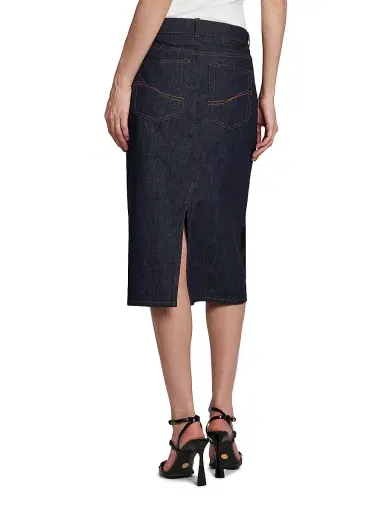 Stella McCartney Women's Slip Denim Midi-Skirt | Thumbnail 5 Stella McCartney Women's Slip Denim Midi-Skirt | Thumbnail 5