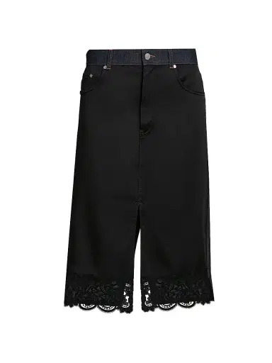 Stella McCartney Women's Slip Denim Midi-Skirt | Thumbnail 1 Stella McCartney Women's Slip Denim Midi-Skirt | Thumbnail 1