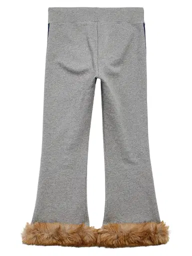 Balenciaga Women's Lion Flared Capri Sweatpants - Dark Heather Grey | Thumbnail 2