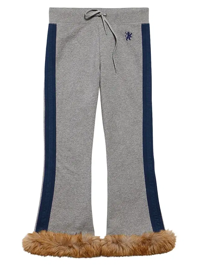 Women's Lion Flared Capri Sweatpants - Dark Heather Grey