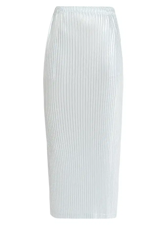 Women's Glossed Metal Pleats Maxi Skirt - Pale Blue