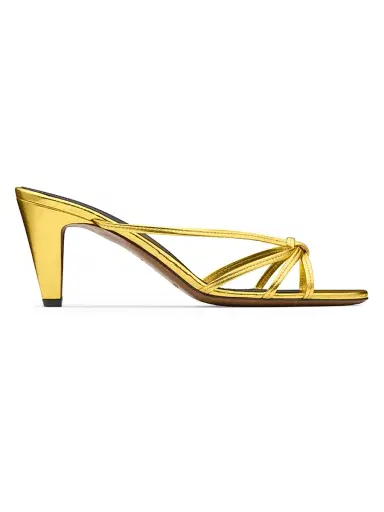 NEOUS Women's Motha 65MM Metallic Leather Sandals - Gold - Size 11 | Thumbnail 1