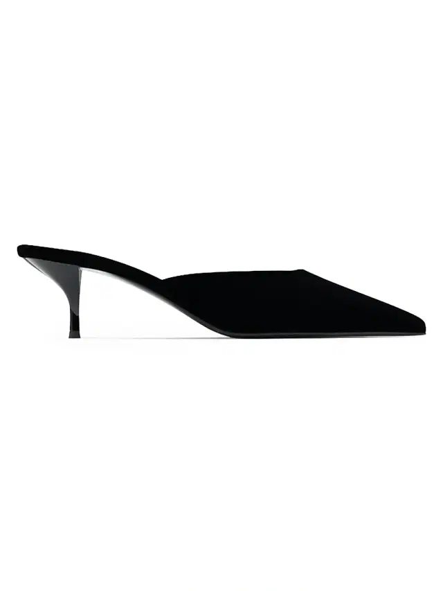 Neous Women's Alnair 55MM Velvet Mules - Black