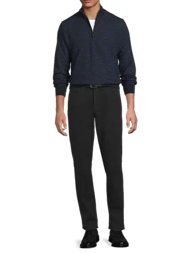 Canali Men's Geometric Merino Wool Modern-Fit Sweater | Thumbnail 2