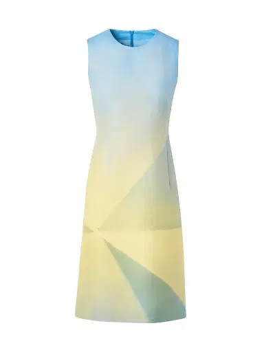 Akris Women's Sunbeam Print Cotton-Silk Blend Shift Dress - Size 2 | Thumbnail 1 Akris Women's Sunbeam Print Cotton-Silk Blend Shift Dress - Size 2 | Thumbnail 1