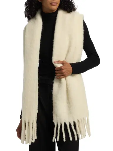 TOTEME Women's Alpaca-Blend Scarf | Thumbnail 1 TOTEME Women's Alpaca-Blend Scarf | Thumbnail 1