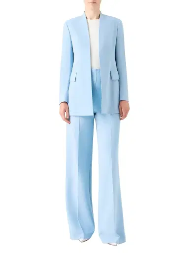 Akris Women's Alvar Double-Face Wool Blazer - Powder Blue | Thumbnail 2 Akris Women's Alvar Double-Face Wool Blazer - Powder Blue | Thumbnail 2