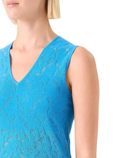 Akris Women's Burnout Intarsia Wool-Blend Top | Thumbnail 6 Akris Women's Burnout Intarsia Wool-Blend Top | Thumbnail 6