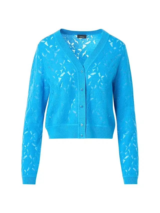 Akris Women's Whitecaps Virgin Wool & Silk-Blend Cardigan - Twilight