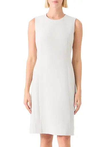 Akris Women's Double-Face Wool Crêpe Sheath Dress - Greige | Thumbnail 2