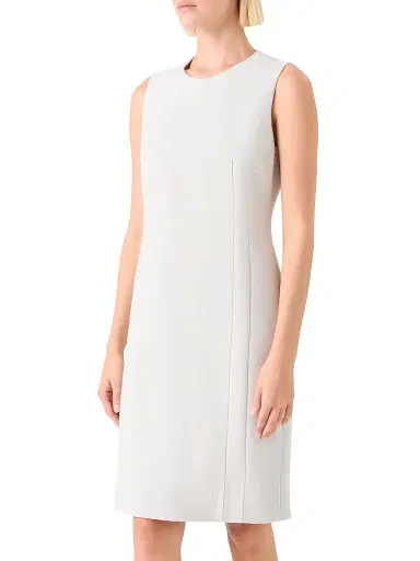 Akris Women's Double-Face Wool Crêpe Sheath Dress - Greige | Thumbnail 3
