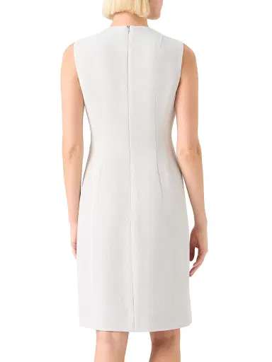 Akris Women's Double-Face Wool Crêpe Sheath Dress - Greige | Thumbnail 4