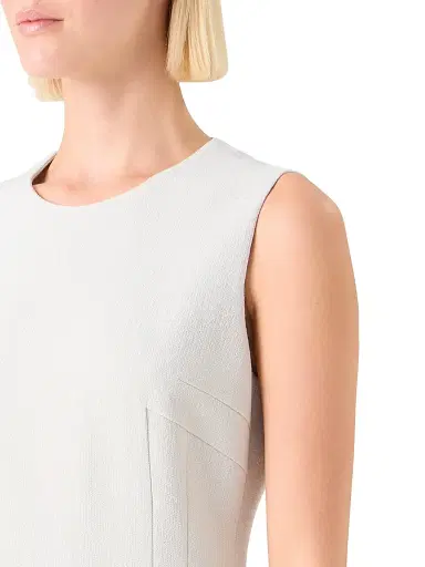 Akris Women's Double-Face Wool Crêpe Sheath Dress - Greige | Thumbnail 5