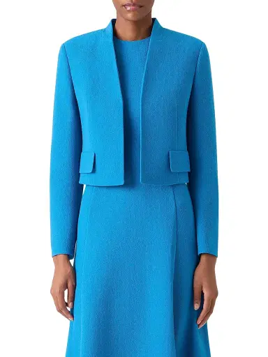 Akris Women's Helena Double-Face Wool Crêpe Jacket - Twilight - Size 14 | Thumbnail 3
