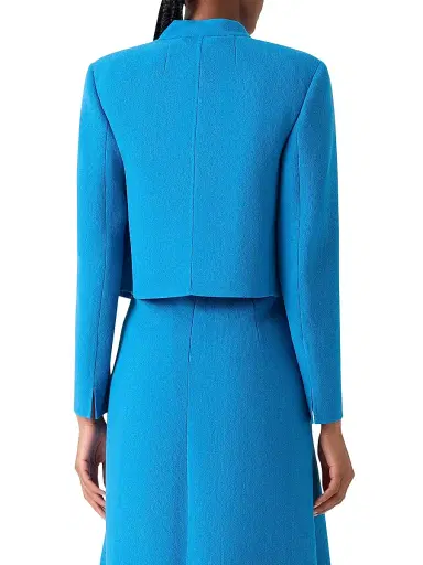 Akris Women's Helena Double-Face Wool Crêpe Jacket - Twilight - Size 14 | Thumbnail 5
