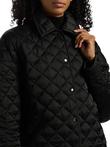 TOTEME Women's Collared Quilted Jacket - Black - Size 12 | Thumbnail 6 TOTEME Women's Collared Quilted Jacket - Black - Size 12 | Thumbnail 6