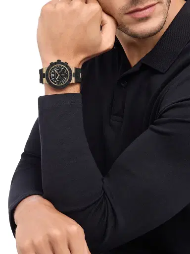BVLGARI Men's Titanium, Aluminum & Rubber Chronograph Watch/41MM - Black | Thumbnail 3 BVLGARI Men's Titanium, Aluminum & Rubber Chronograph Watch/41MM - Black | Thumbnail 3