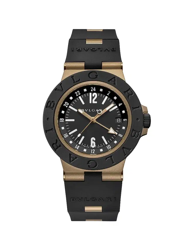 Men's   Titanium, Aluminum & Rubber Strap Watch/40MM - Black