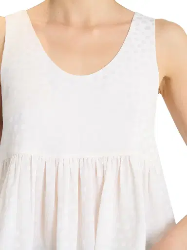 Chloé Women's Shirred Silk Tank - Iconic Milk | Thumbnail 6 Chloé Women's Shirred Silk Tank - Iconic Milk | Thumbnail 6