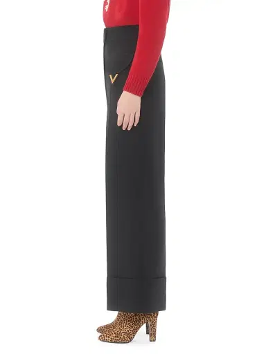 Valentino Garavani Women's Crepe Couture Trousers | Thumbnail 3