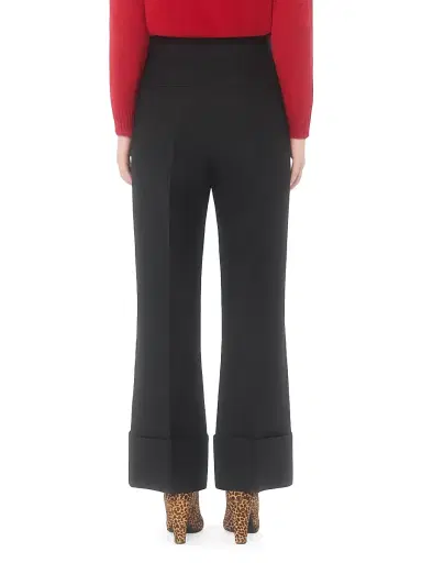 Valentino Garavani Women's Crepe Couture Trousers | Thumbnail 4