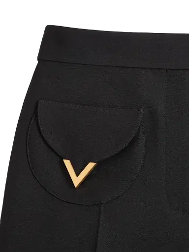 Valentino Garavani Women's Crepe Couture Trousers | Thumbnail 5