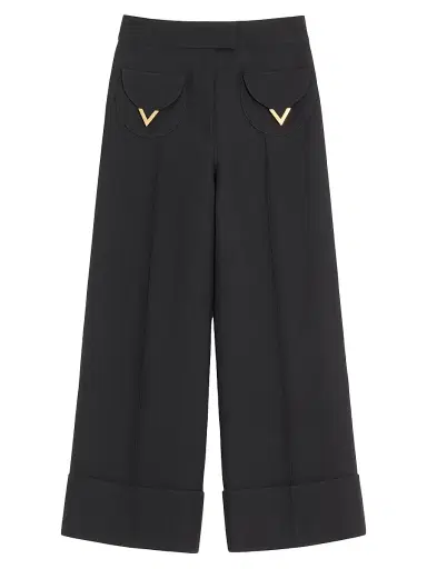 Valentino Garavani Women's Crepe Couture Trousers | Thumbnail 1