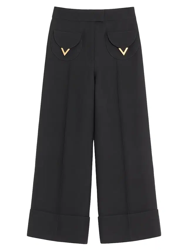 Women's Crepe Couture Trousers - Black