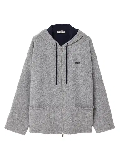 Miu Miu Women's Cashmere Cardigan Hoodie - Grey - Size 6 | Thumbnail 1 Miu Miu Women's Cashmere Cardigan Hoodie - Grey - Size 6 | Thumbnail 1